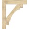 Ekena Millwork Merced Block Rough Sawn Bracket w/ Offset Brace, Douglas Fir, 8"W x 38"D x 44"H BKT0806X38X44MRC05RDF - alternate 2